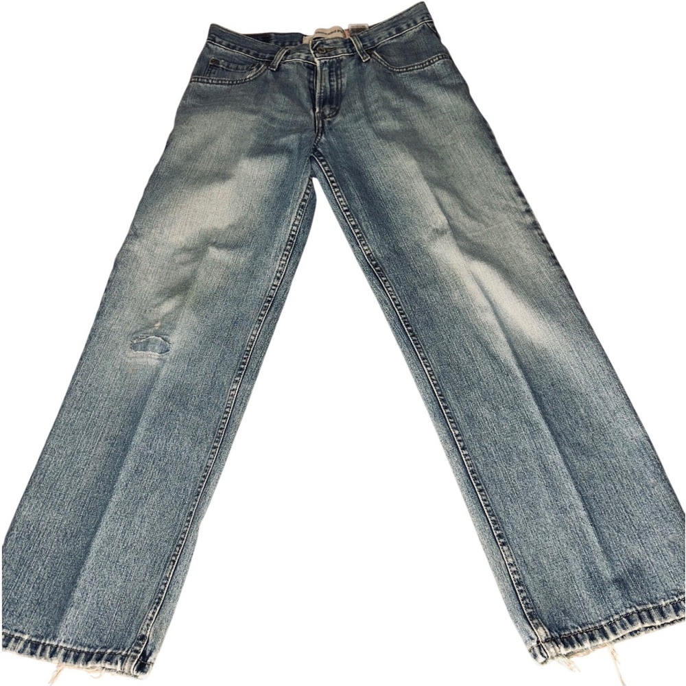 Levis 550 Relaxed Fit Light Wash Blue Denim Jeans Boys Size 16 Regular 28x28